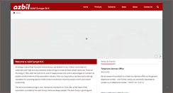 Desktop Screenshot of eu.azbil.com