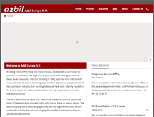 Tablet Screenshot of eu.azbil.com